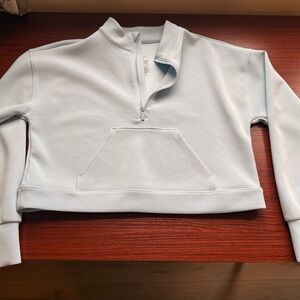 All in Motion Sky Blue Women's Half-Zip Sweater